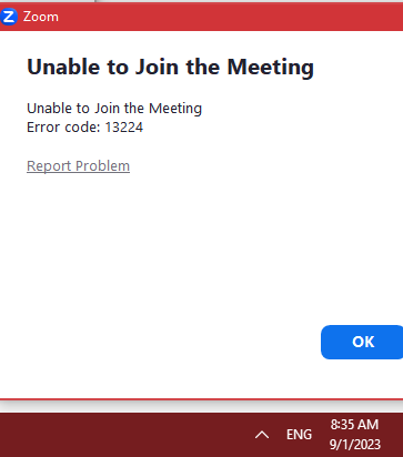 lỗi không tham gia được cuộc họp Zoom