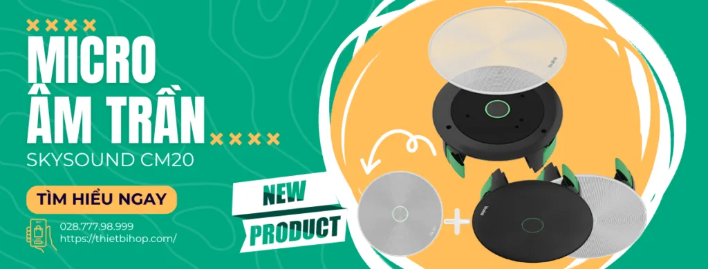 micro âm trần yealink skysound cm20