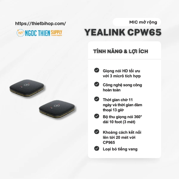 tính năng mic mở rộng yealink cpw65