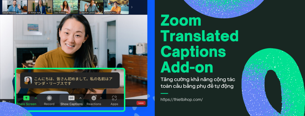 bản quyền phần mềm zoom translated captions add-on