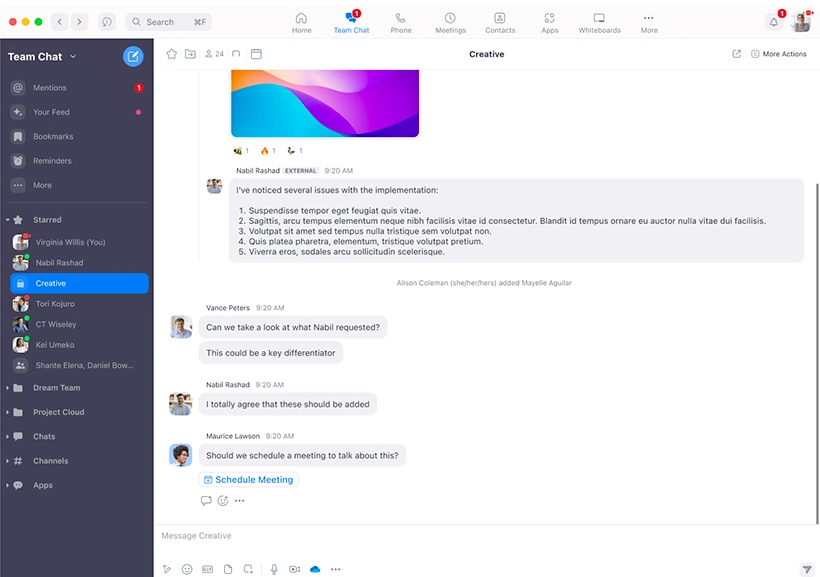 sử dụng AI Companion trong team chat