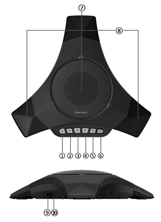 phím và cổng mvoice 8000b ex