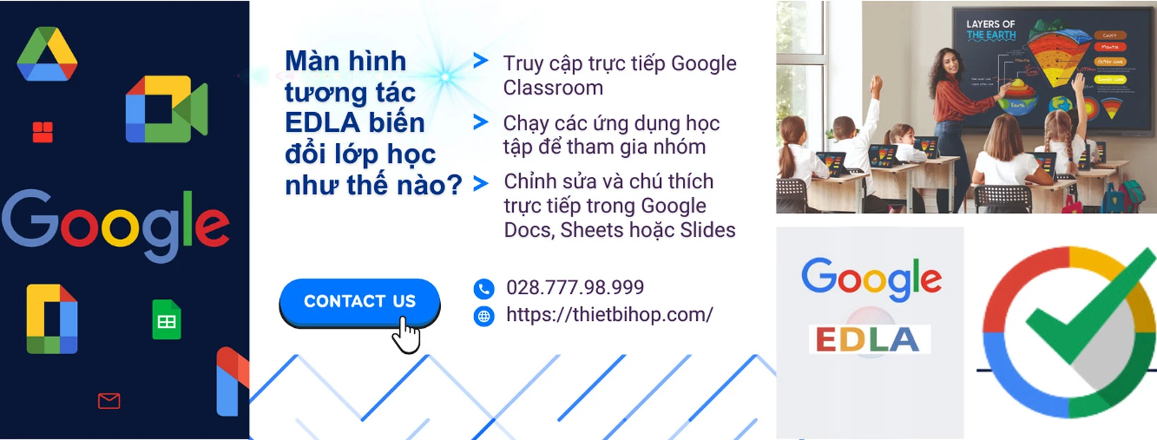 chứng nhận edla đối với màn hình tương tác trong giáo dục