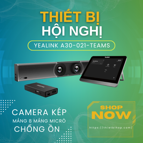 thiết bị hội nghị cho phòng họp cỡ vừa Thiết bị hội nghị Yealink A30-021-Teams