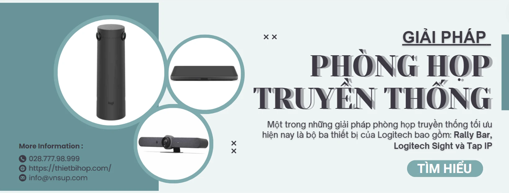 giải pháp phòng họp truyền thống từ logitech