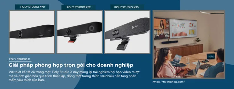 giải pháp phòng họp trọn gói từ poly studio x
