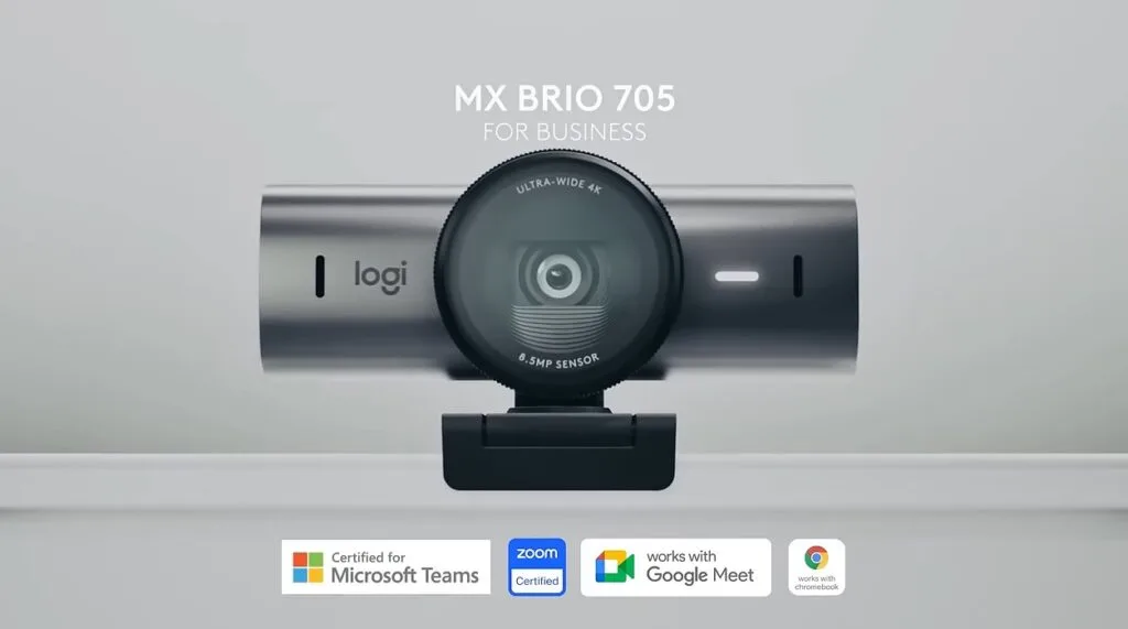 webcam cho doanh nghiệp logitech mx brio 705 4k