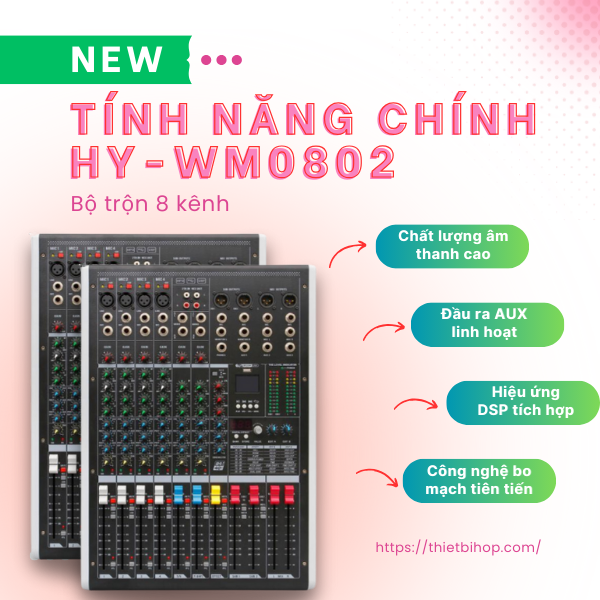 tính năng chính huain hy-wm0802