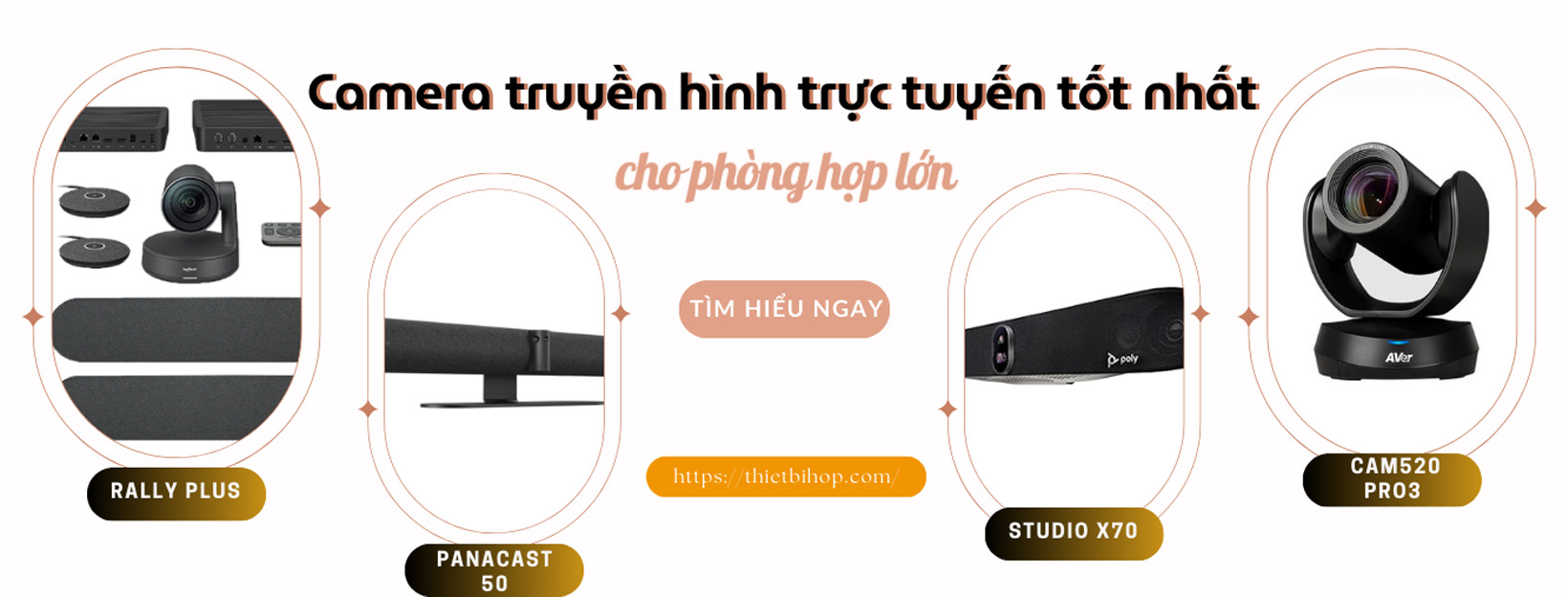 top 4 camera truyền hình trực tuyến cho phòng họp lớn