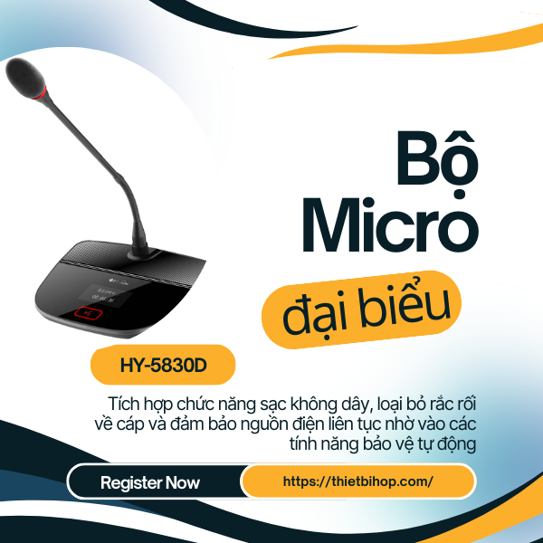 bộ micro đại biểu hy-5830d