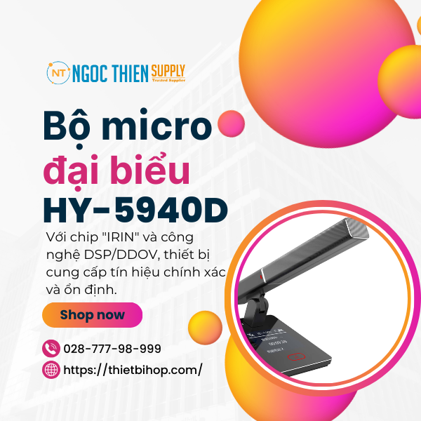 giới thiệu bộ micro đại biểu hy-5940d