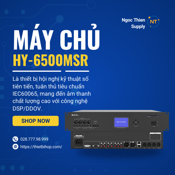 giới thiệu máy chủ hội nghị huain hy-6500msr