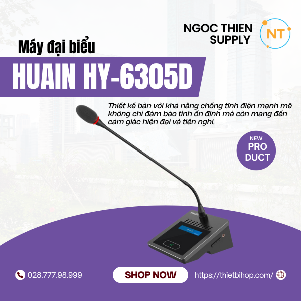 giới thiệu máy đại biểu huain hy-6305d