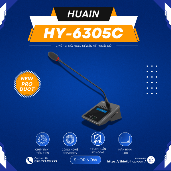 thiết bị hội nghị để bàn hy-6305c