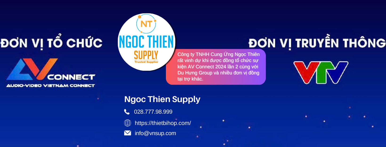 ngọc thiên đơn vị đồng hành cùng av connect 2024 lần 2