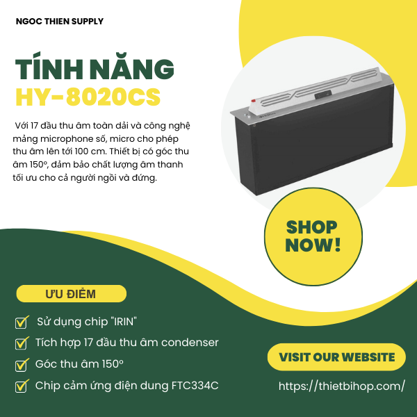 tính năng chính hy-8020cs