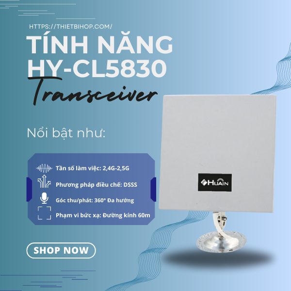 tính năng bộ thu phát dữ liệu hy-cl5830