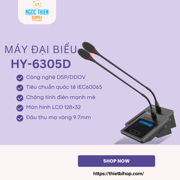 tính năng chính máy đại biểu hy-6305d