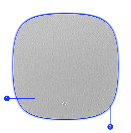 mặt trước loa ngoài aver fone700