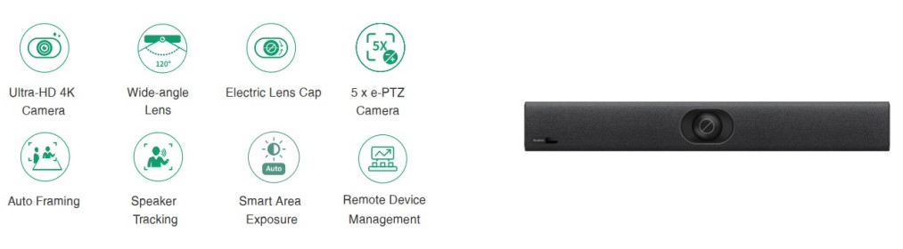 camera hội nghị all-in-one cho phòng họp vừa và nhỏ yealink uvc40 e2