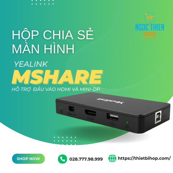 hộp chia sẻ màn hình yealink mshare