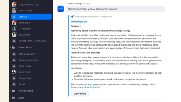 nhận tóm tắt cuộc họp