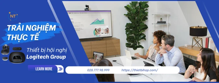 trải nghiệm thực tế thiết bị hội nghị logitech group