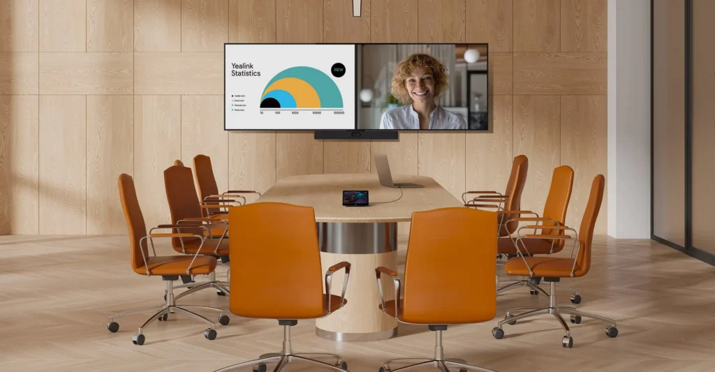 thiết bị hội nghị video bar mới nhất từ yealink meetingbar a40