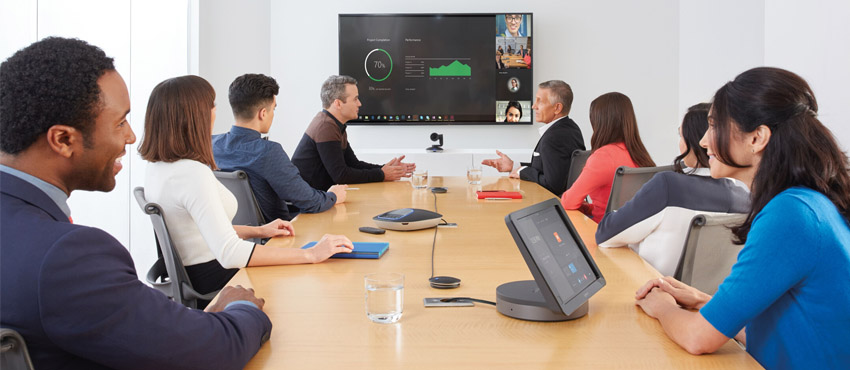 camera hội nghị Logitech Group hoàn hảo cho phòng hội nghị có quy mô trung bình đến lớn