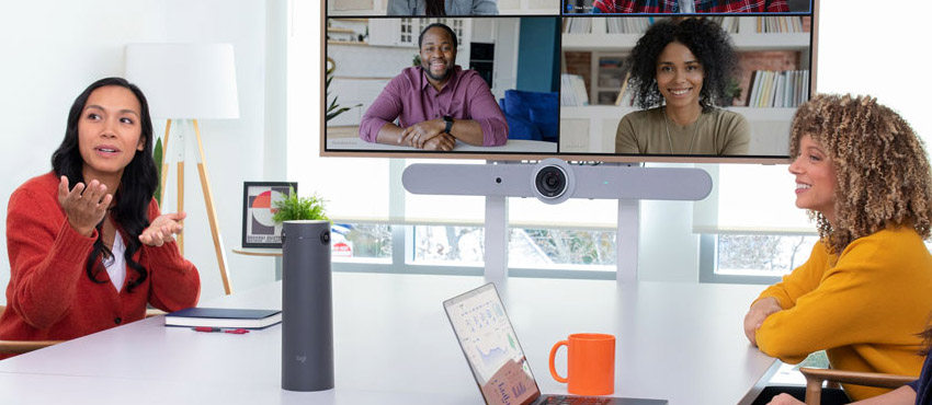 camera để bàn có khung hình thông minh cho nhiều người tham gia logitech sight