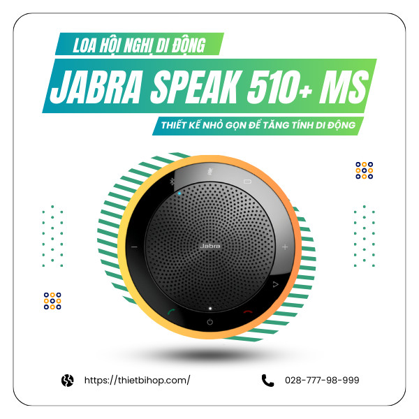 loa nhỏ gọn di động jabra speak 510+ ms