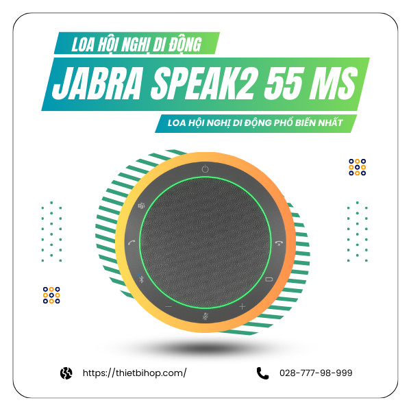 loa hội nghị di động phổ biến nhất Jabra Speak2 55 MS