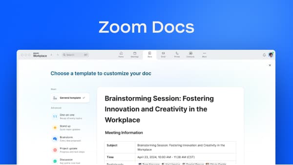 zoom workplace pro tổ chức dễ dàng