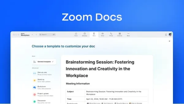 zoom workplace pro tổ chức dễ dàng