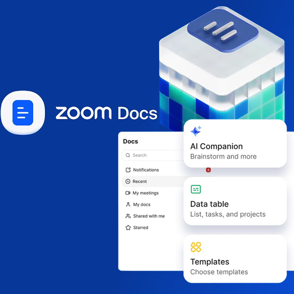 zoom docs giúp nâng cao năng suất làm việc trên zoom workplace