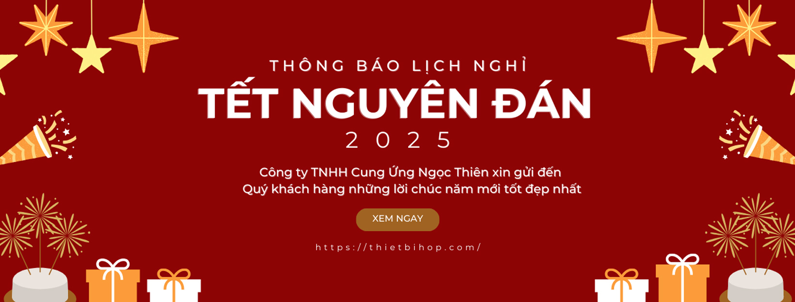 ngọc thiên thông báo lịch nghỉ tết nguyên đán 2025