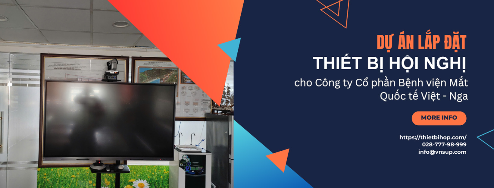 ngọc thiên lắp đặt thiết bị hội nghị cho công ty cổ phần bệnh viện mắt quốc tế việt - nga