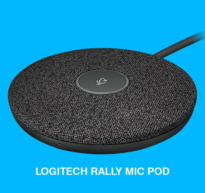 logitech rally mic pod là micro module với RightSound™ dành cho Rally, Rally Bar và Rally Bar Mini