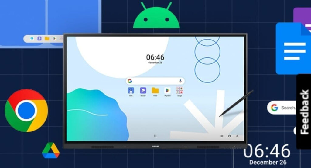 màn hình tương tác samsung wa75d sở hữu tính năng tiên tiến và thiết kế hiện đại