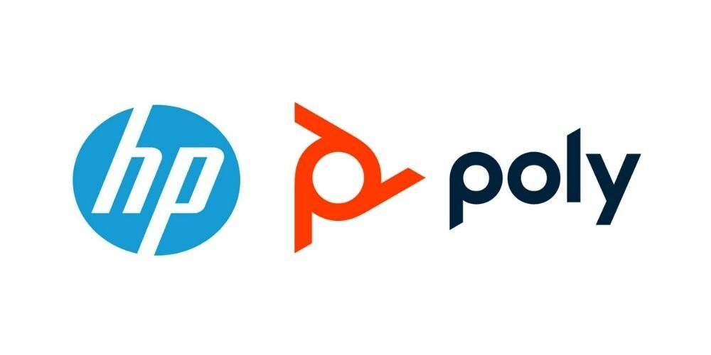 logo hợp nhất hp và poly khi về chung một nhà