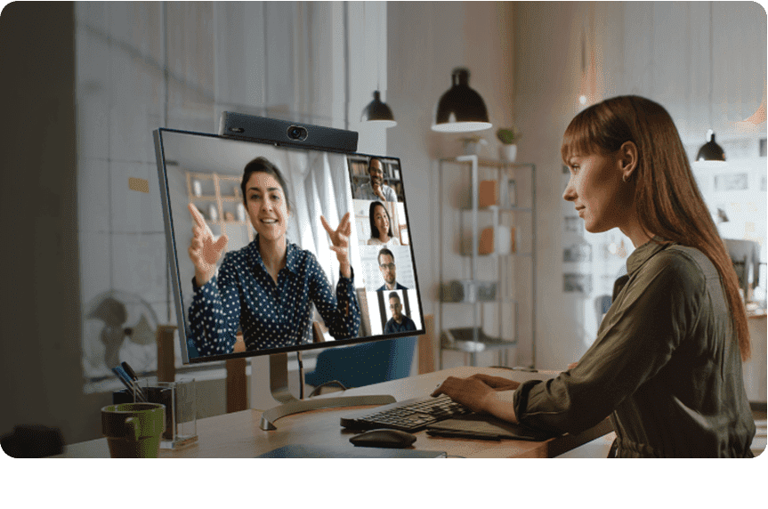 yealink uvc34 mang đến chất lượng hình ảnh sắc nét 4k và góc nhìn rộng
