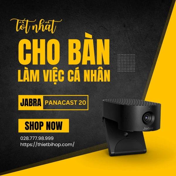 camera hội nghị truyền hình cá nhân tiên tiến jabra panacast 20