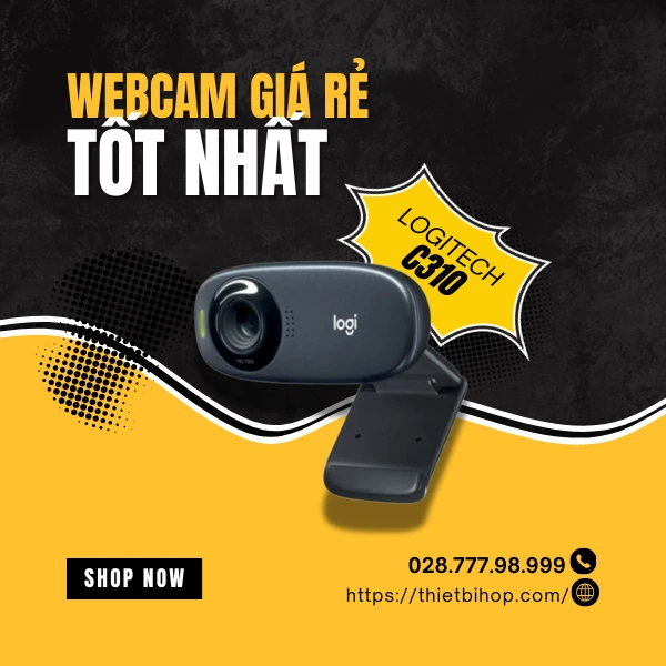 Webcam 720p giá rẻ tốt nhất logitech c310