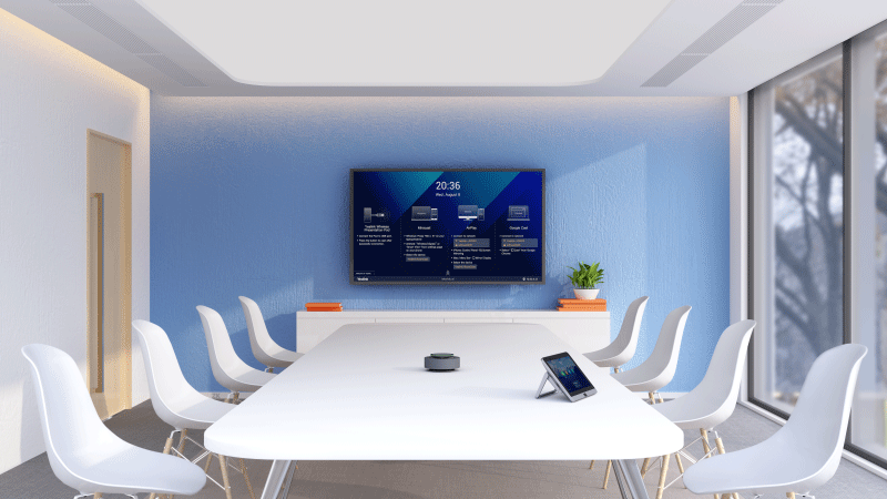 yealink uvc84 có thiết kế hiện đại, chắc chắn và linh hoạt trong lắp đặt