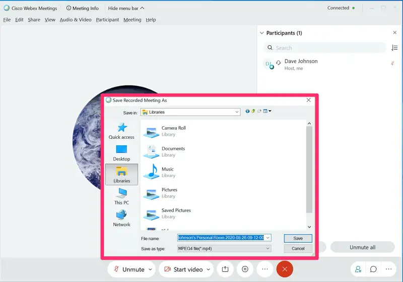 hướng dẫn lưu trữ bản ghi webex trên máy tính