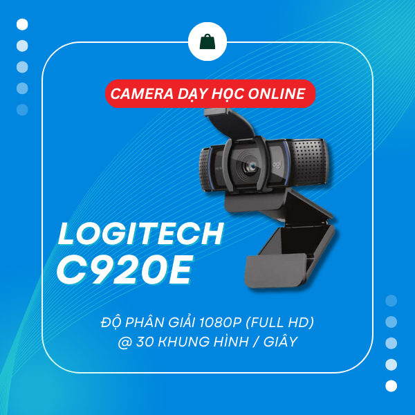 camera dạy học online tốt nhất logitech c920e