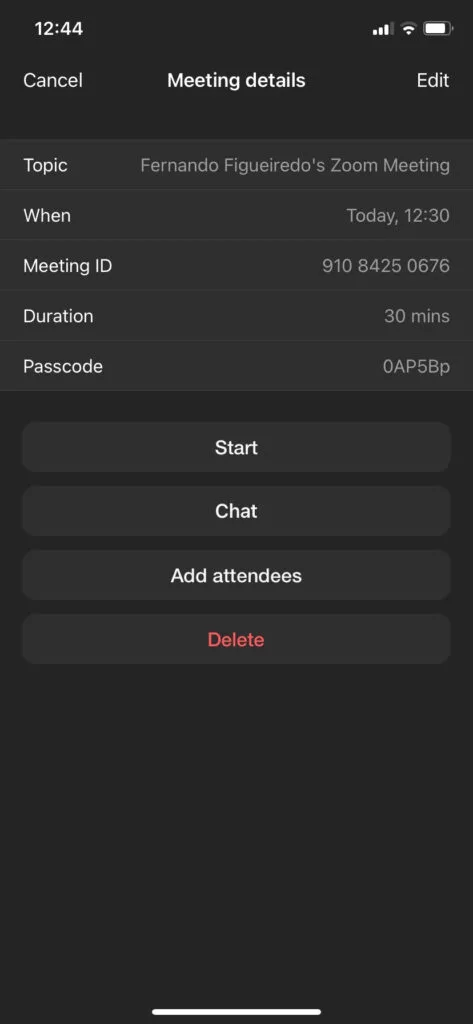 nhấn vào thêm người tham dự vào cuộc họp