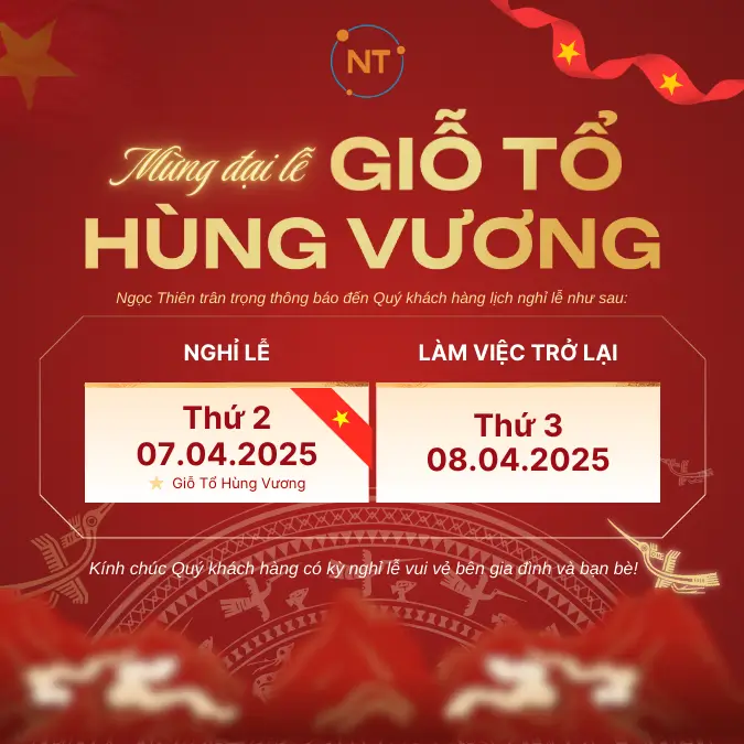 lịch nghỉ giỗ tổ hùng vương 2025 của ngọc thiên
