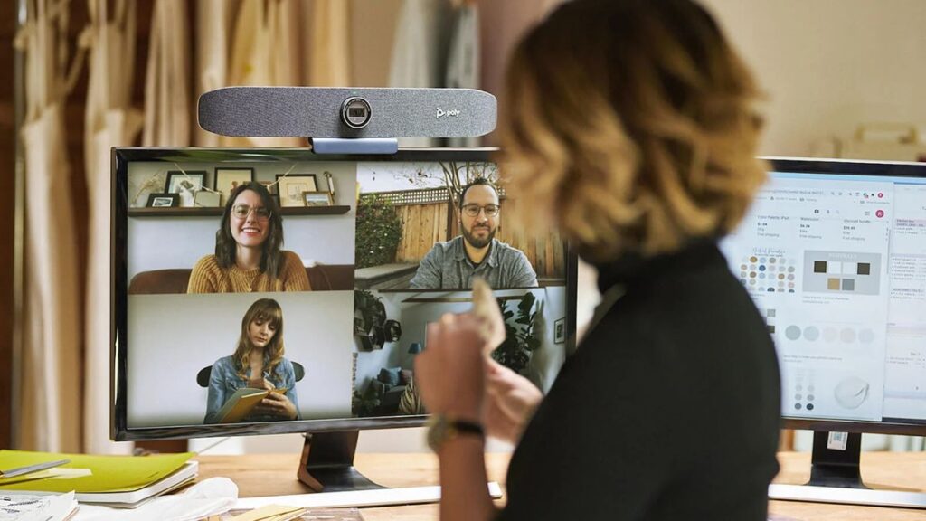 Webcam hàng đầu cho công việc kết hợp: poly studio p15
