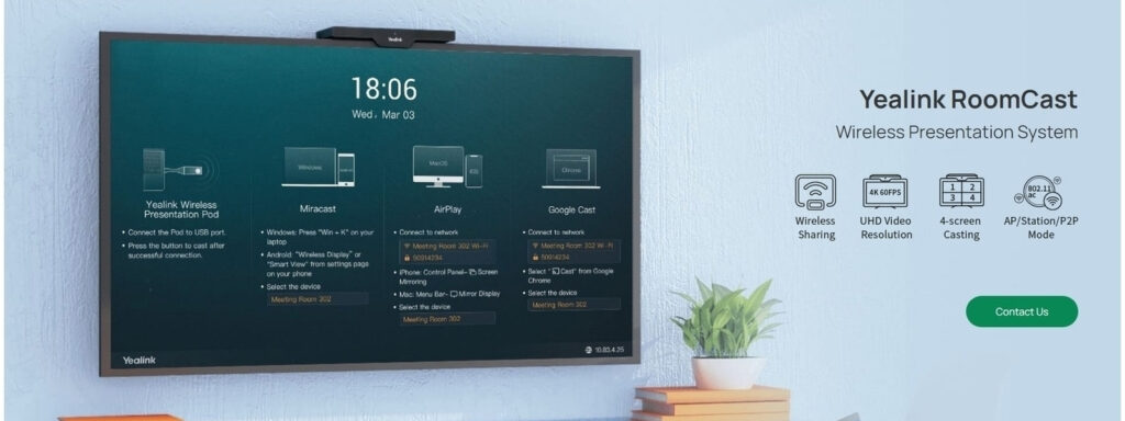 hệ thống trình chiếu không dây Yealink Roomcast-011